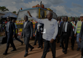Infrastructures routières / Amadou Gon Coulibaly lancé à Man les travaux de 13 km de bitume